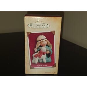 NEW Hallmark Ornament 2004‎ Godchild Little Shepherd Boy with Lamb